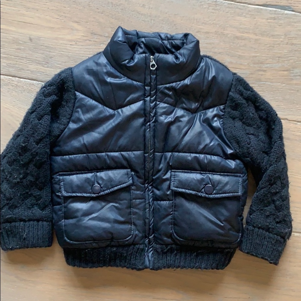 Zara knit puffer jacket